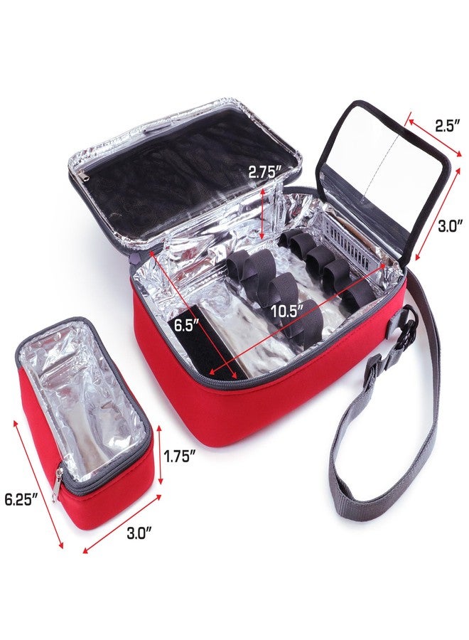 USA GEAR Travel Bag for Medicine Bottles - Insulated Medical Carry Case with Shoulder Strap, Store Medicine Bottles, Pill Bottles, Ice Packs, & More Medical Supplies (Bag Only) - Image 2